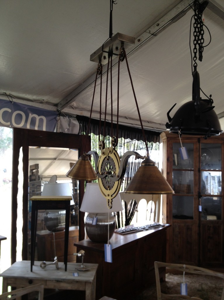 Antique Pulley Lights | Round Top