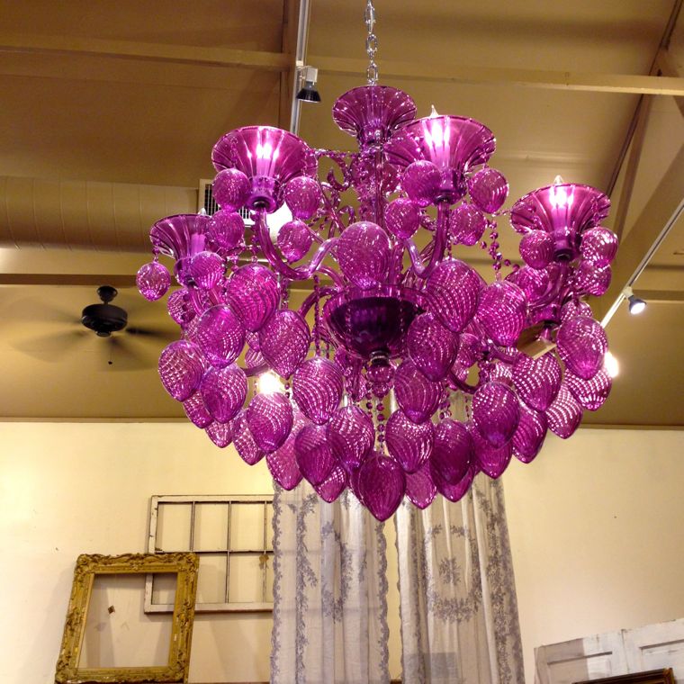 Leftovers Lavendar Chandelier