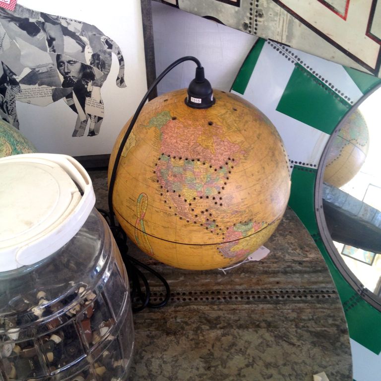 Rust In Peace globe lamp