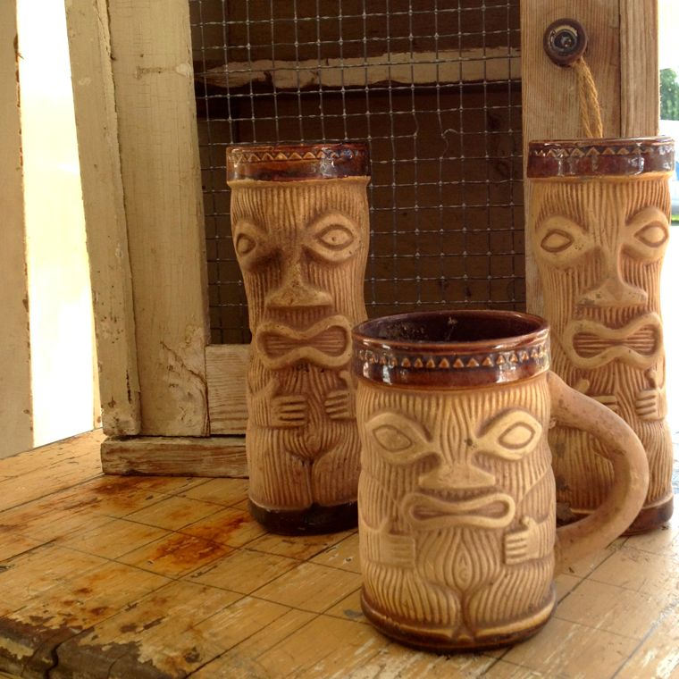 Chicken Ranch Tiki Mugs